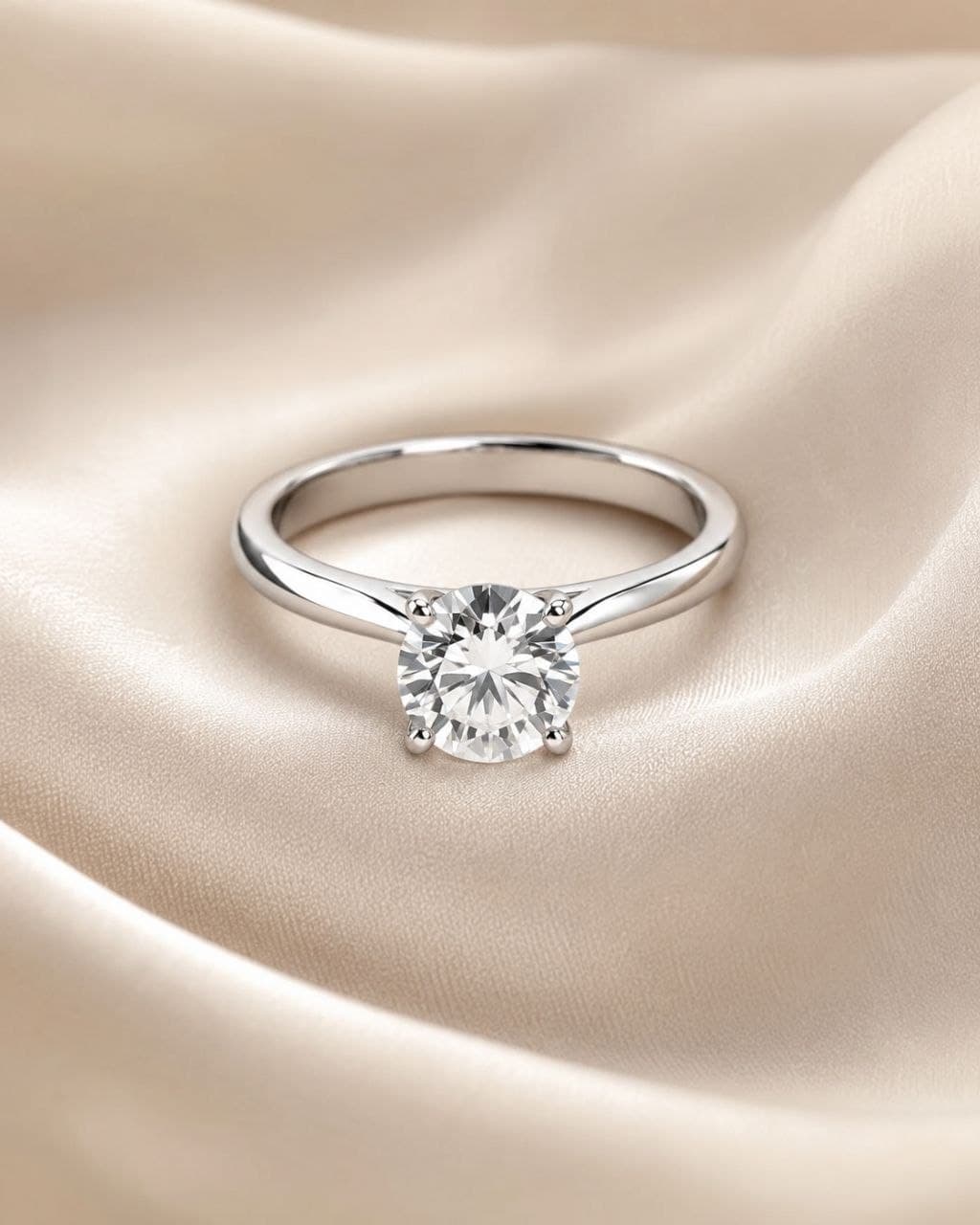 Finished solitaire from the Aureline collection